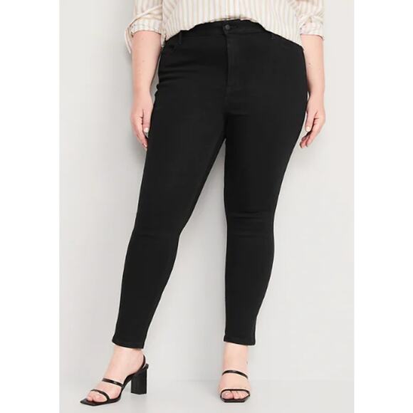 Old Navy High-Waisted Wow Super-Skinny Black Jeans for Women - 10 - NWT&OB - Picture 4 of 8